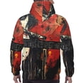 thumbnail image 7 of Naloa Abstract Skull Guitar Art Men's Casual Hooded Collar Drawstring Hoodies Pullover Sweatshirts Casual Long Sleeve Shirts-4X-Large, 7 of 7