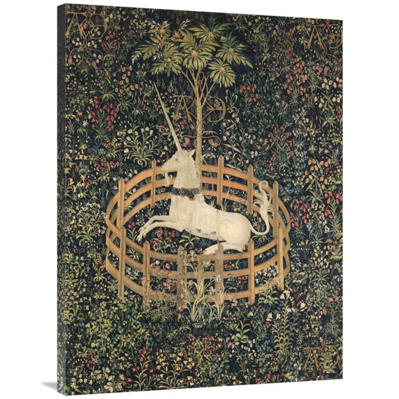 Global Gallery's 'Unicorn in Captivity' by Anonymous Stretched Canvas Wall Art