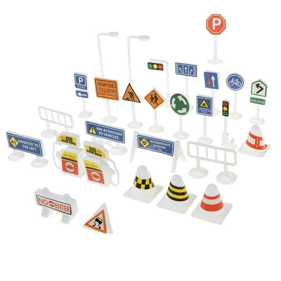 Children's Educational Toys Road Street Safety Sign