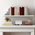 thumbnail image 4 of American Art Decor Decorative Heavy Duty Wood Bookends for Books/CDs/Vinyls/Magazines for Living Room, Bathroom, Bedroom, & Office - Home, Wall Decor & Shelf Accents - Natural, Set of 2, 4 of 8