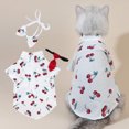 thumbnail image 3 of CSChome Pet Shirt 1 Set Dog Shirt Knot Button Closure Breathable Super Soft Washable Non-Fading Summer Costume Set, 3 of 7