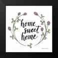thumbnail image 2 of Miller, Sara Zieve 20x20 Black Modern Framed Museum Art Print Titled - Happy to Bee Home Words I, 2 of 5