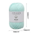 thumbnail image 2 of 4 Strands Milk Cotton Yarn for Crocheting - 2 PCS Sport Weight Yarn, Soft Yarn for Knitting and Crochet, Milk Cotton Yarn, Each 1.76oz/164yard (7 Colors Can be Choose), 2 of 8