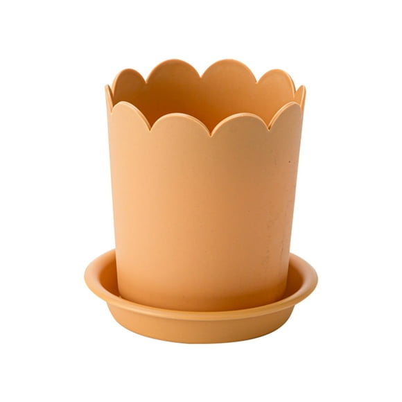 XIPYYKM Plastic Plant Pots for Plants with Saucers Indoor Set of 1 Plastic Planters Modern Flower Pot with Hole for All House Plants Herbs Flowers and Seeding Nursery Clearance Flower Pots