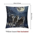 thumbnail image 3 of Throw Pillow Cover Soft Plush Pillowcase with Invisible Zipper Wolfs Decorative Couch Pillow Case Cushion Cover for Sofa Living Room Bedroom Patio, 3 of 7