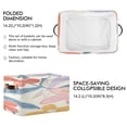 thumbnail image 3 of Pastel Orchids and Hibiscus Flowers Square Storage Bins with Handles Collapsible Containing Box 1 Pack, 3 of 9