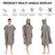 thumbnail image 5 of Muyoka Albornoz Cómodo Poncho De Surf Toalla Con Capucha Poncho Grueso De Secado Rápido Traje De Neopreno De Microfibra Toalla Cambiante Albornoz De Baño Unisex Con Bolsillo Para Baño Playa Surf Natac Muyoka Hogar, 5 of 7