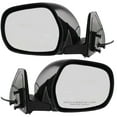 thumbnail image 2 of For 03-09 4Runner Rear View Door Mirror Power Heated Black Manual-Fold SET PAIR, 2 of 5