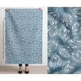 thumbnail image 3 of Soimoi 100% Cotton Canvas Fabric - Leaves Print, Blue | 56" Wide | Sold by The Yard | Medium Weight Upholstery Fabric for Home Dcor, Bags & DIY Projects, 3 of 7