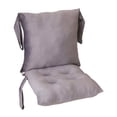 thumbnail image 3 of Cojín para silla, alfombrilla para silla con respaldo y correas, cojín ergonómico para asiento. Gris, 3 of 9