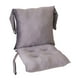 thumbnail image 3 of Cojín para silla, alfombrilla para silla con respaldo y correas, cojín ergonómico para asiento. Gris, 3 of 9