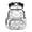 Cute Pig Floral Line Art, variant on Chririnla Camouflage Pattern Waterproof Kids Backpack for School Travel, Multi-Pocket Comfortable 600D Polyester School Backpack