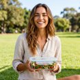 thumbnail image 5 of Tuvgenk Food Storage Containers with Lids Airtight Glass Meal Prep Containers Reusable Freezer Safe Leakproof Rectangle Snap 1 Compartment Stackable Lunch Use, 5 of 5