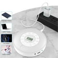 thumbnail image 3 of Portable CD Player, Compact BT CD Player with Speaker, Anti Skip, Built in Microphone, Support Burn CD to USB, Recording to USB, for Car MP3, 3 of 7