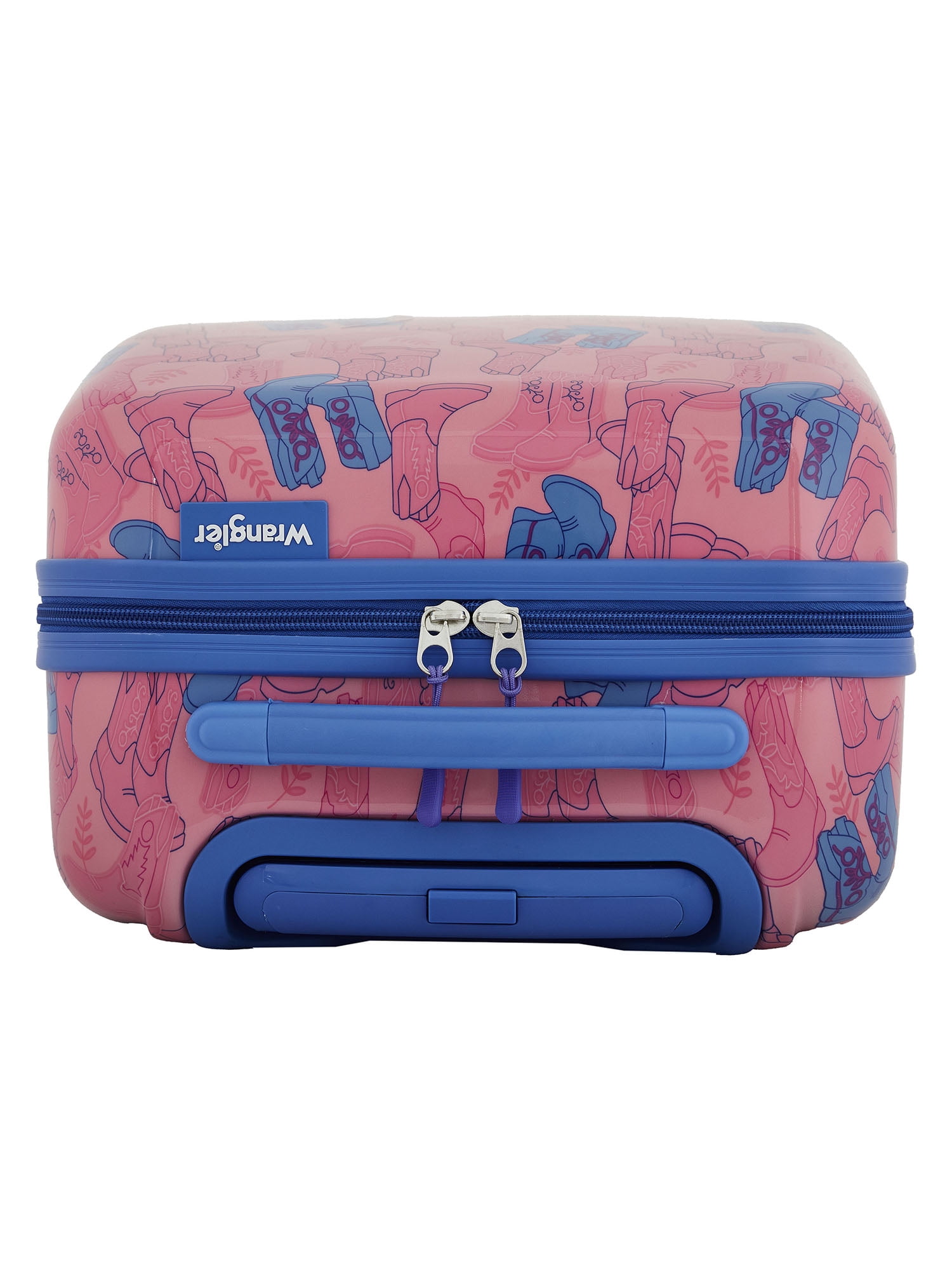 Wrangler Cowgirl Kid's 2 Piece Hard Side 4-Wheel Rolling Carry-on Luggage Set