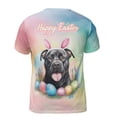 thumbnail image 2 of Happy Easter Pitbull with Bunny Ear Headband and Flowers All Over Print 3D Shirt Unisex Merch Terrier Dog Lover - 13001, 2 of 6