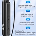 thumbnail image 4 of Ganfancp Auriculares Bluetooth Inalámbricos con Control de Voz Inteligente Ai para Cambiar de Canción, Navegar y Hacer Llamadas Auriculares para El Cuello con Pantalla Digital Auriculares Deportivos, 4 of 7