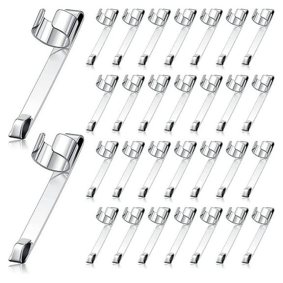 Metal Pencil Clips Slide on Pencil Pocket Clips Snap In, 60 Pcs