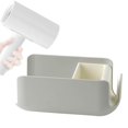 thumbnail image 4 of Estante de sopdo de almacenamiento montado en pared, soporte para secador de pelo, organizador de herramientas para el cabello, soporte para seca Gris perfecl Soporte para secador de pelo, 4 of 6