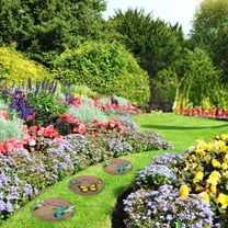 2-Pack 3D Hummingbird & Butterfly Stepping Stones - 10 Inch Raised Design Concrete Garden Art for Yard, Patio & Flower Bed