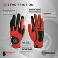 thumbnail image 3 of Zero Friction Men's Golf Glove, One Size, Red, 3 of 7