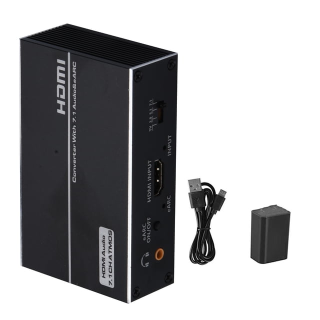 Adaptateur HDMI ARC/eARC Solution de Support Format Audio Numérique Plus pour Barre de Son Ou Amplificateur