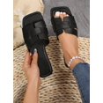thumbnail image 1 of Women Minimalist Slide Sandals, Elegant Summer Flat Sandals, 1 of 4