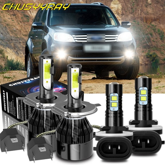 6000K H4 9003 LED Headlight   881 Fog Light Bulbs For Hyundai Accent 2000-2012