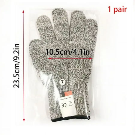 

1pc Cut Resistant Gloves Food Grade Work Safety Gloves With Level 5 Cut Protection Kitchen And Outdoor Cut Gloves