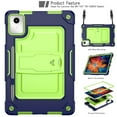 thumbnail image 4 of SOATUTO for Lenovo Tab M11/K11 LTE Case 11 inch (TB330FU/TB330XU)，Lenovo Xiaoxin Pad 2024 11inch TB-331FC Tablet Case Shock-Resistant Rugged Hybrid Kids Friendly Cover Built-in Kickstand, Blue/Green, 4 of 7