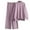 Pink, variant on Women's Two-Piece Knit Set Turtleneck Sweater and Wide Leg Pants with Pockets, Cozy Loungewear Set