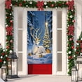 thumbnail image 4 of Lilixerw Christmas Door Curtain,73x35Inch Xmas Home Door Cover Decor with Xmas Bell Tree Print Pattern for Holiday Home Decorations,Waterproof Party Backdrop, 4 of 6
