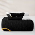 thumbnail image 5 of jejeloiu Cute Cat Paw Twin Quilt Set Kids,Kawaii Animal Footprint Simple Black White Twin Coverlet Set For Girls,2-Piece, 5 of 7