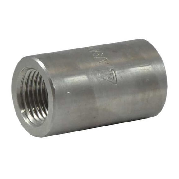 Manufacturer Varies 3/4" x 1/2" FNPT 304 SS Reducing Coupling 2UA85