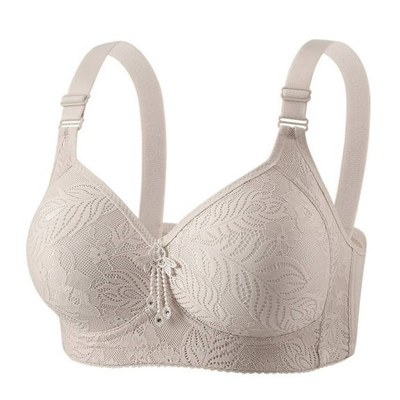 Fengactive Womens Push Up Lace Bras Comfy Anti-Sagging Plus Size Sports Bra Breathable Thin Underwear