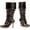 Black pu, variant on Ellie Shoes E-426-Grace 4" Heel Womens Costume Knee High Boots. Black pu / 12