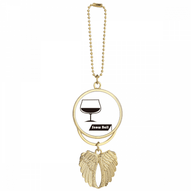 Porte-clés Boule de Neige avec Porte-Gobelet Angel Pendentif Aile