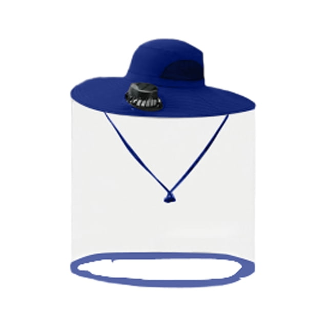 BotaniNest Solar Fan Cap Wide Edge Fan Sun Cap Control Cap For And Solar USB Charging Cap With Net