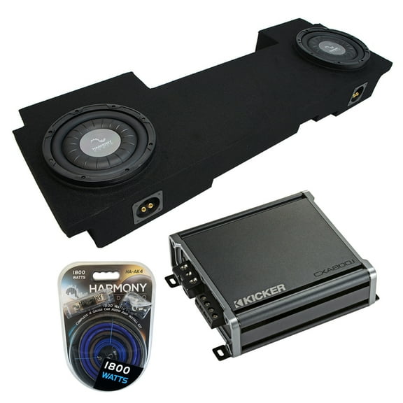 2002-2013 Cadillac Escalade EXT Underseat Harmony F124 Dual 12 Sub Box & CXA8001