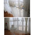 thumbnail image 2 of Rideau de Fenêtre Brodé Mode Voile Rideau Transparent pour Décoration Intérieure, 2 of 6