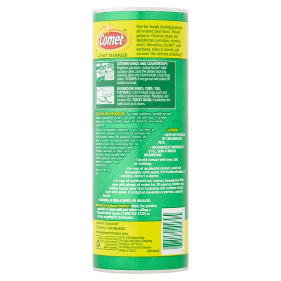 Comet Lemon Fresh With Bleach Cleaner 21oz Com