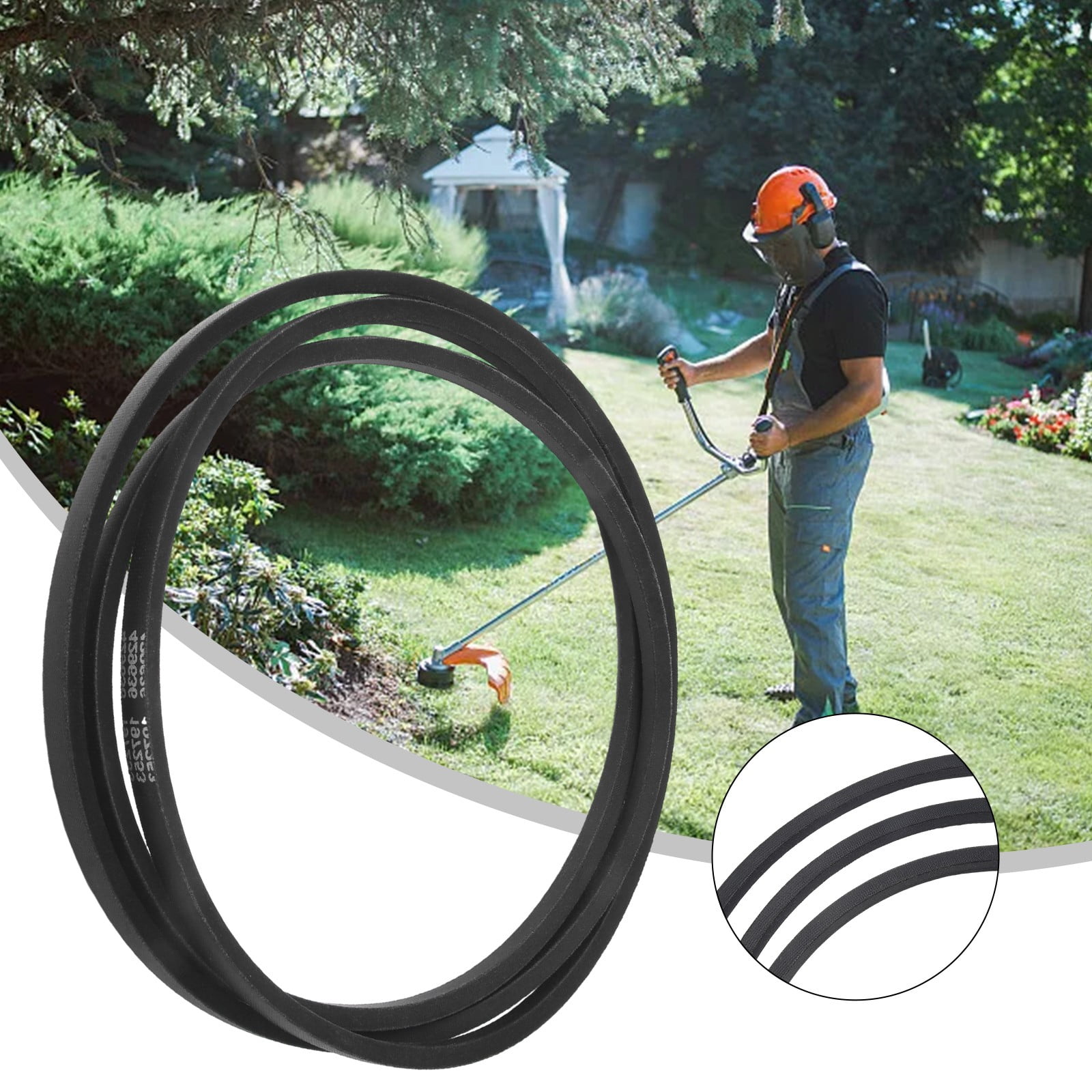 Replacement Mower Deck Belt for Craftsman 42-Inch Lawn Mowers, for Models 144959 12012 532144959 5128 197253 532197253, Durable Composite Rubber with Steel Cords