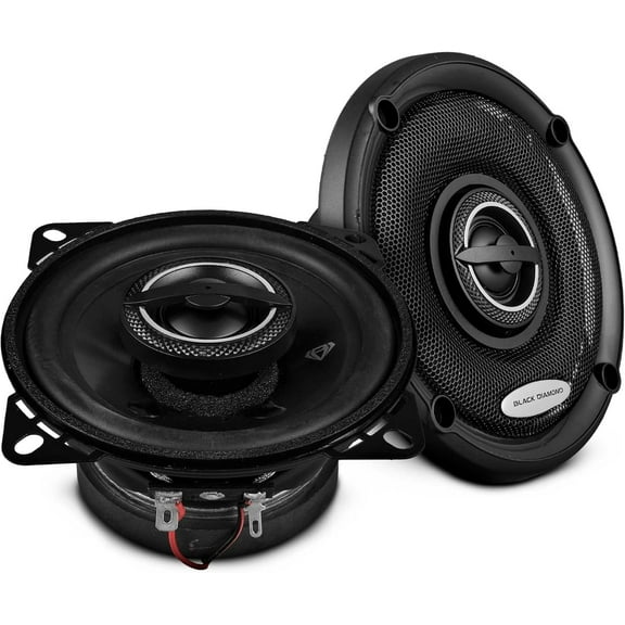 BLACK DIAMOND DIA-4.2 4" 2-Way Coaxial Car Speakers – 90W Max, 4-Ohm Car Audio Stereo Door Speakers (Pair)