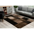 thumbnail image 3 of Rug Branch Contemporary Geometric Checkered Grey Black Indoor Area Rug - 8x10, 3 of 5