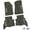 Rugged Woods Camouflage w/ Pink & White insert, variant on Flextread Floor Mats for 21-24 Jeep Wrangler 4xe - Mopar Licensed Factory Fit - Black w/ Blue & White Jeep Wave w/o Wheel Insert - 100% Made in USA