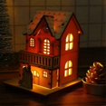 thumbnail image 2 of Nueva Iglesia Rústica De Madera Led, Escena De Pueblo Navideño De Madera De Bricolaje, Para Iluminar Las Decoraciones Navideñas 2020 El Taller De Navidad, Con Villa Iluminada, 2 of 2