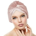 thumbnail image 2 of ievspot 1 Pcs Adjustable Knotted Satin Hair Bonnet Double Layer Hair Wrap Women Hair Care Turban Satin Sleep Hat for Curly Straight Hair, 2 of 8