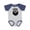 Baseball Heather and Navy, variant on Beard Coming Soon Boys Baby Bodysuit