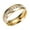 Gold, variant on HOARBOEG Men's and Women's Stainless Steel Plain Ring With Cubic Zirconia, Valentine's Day Jewelry Gifts Artificial Gemstone Finger Rings