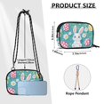 thumbnail image 4 of FORMRS Mini Crossbody Bag for Women Adjustable Rope Shoulder Casual Phone Purse, Cartoon Easter Bunny, 4 of 7